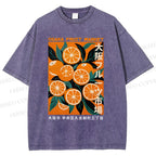 Unisex Osaka Fruit Market Printed Washed Tee