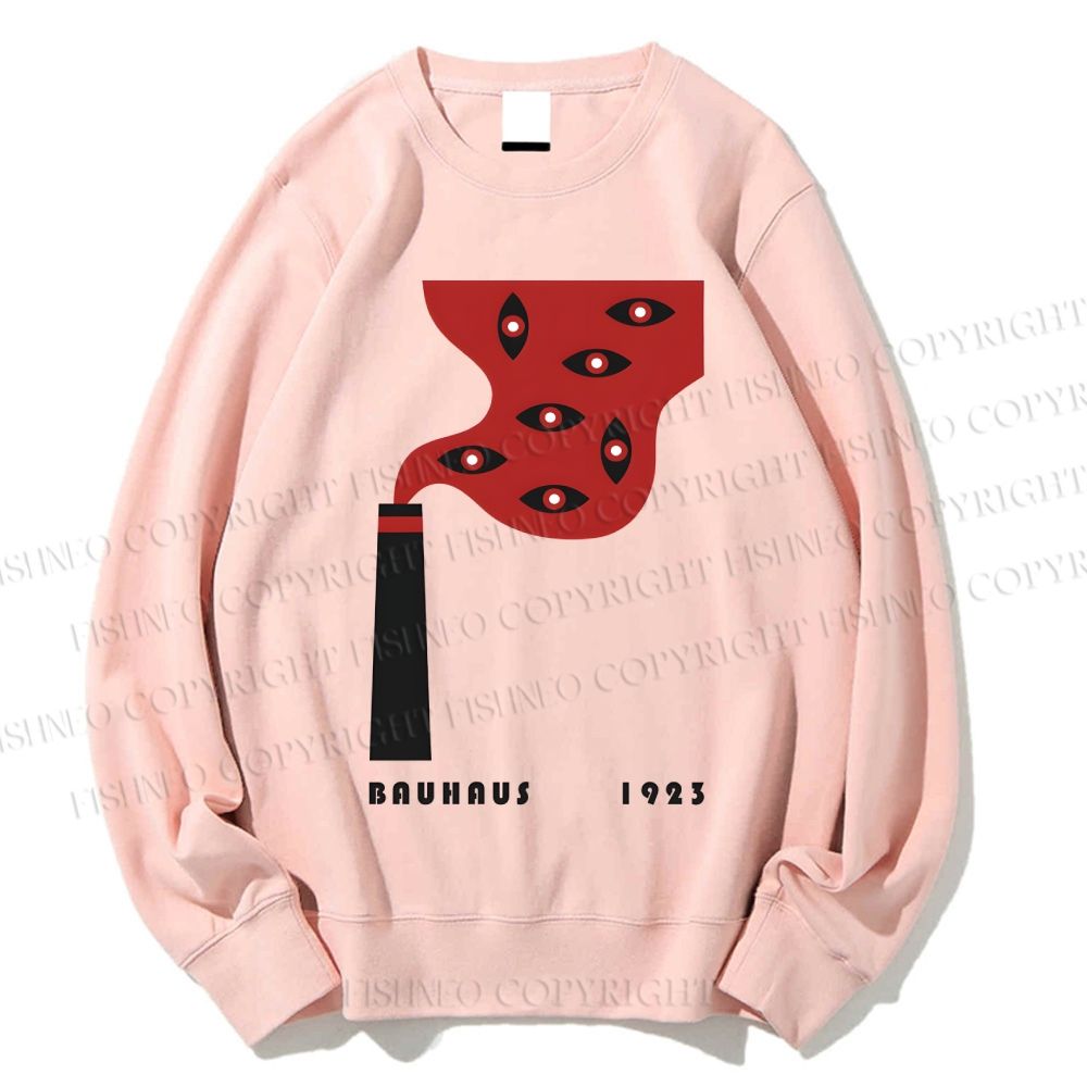 Unisex Bauhaus Art Eyes Printed Sweatshirt