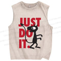 Unisex Just Do It Luci Printed Washed Tank Top