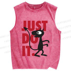 Unisex Just Do It Luci Printed Washed Tank Top