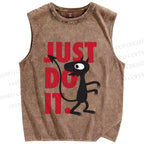 Unisex Just Do It Luci Printed Washed Tank Top