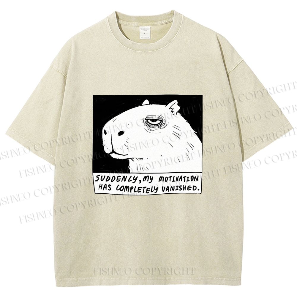 Unisex Power Has Completely Disappeared Printed Washed Tee