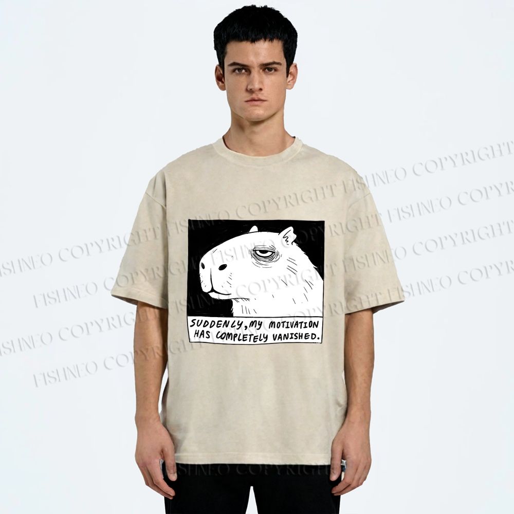 Unisex Power Has Completely Disappeared Printed Washed Tee