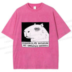 Unisex Power Has Completely Disappeared Printed Washed Tee