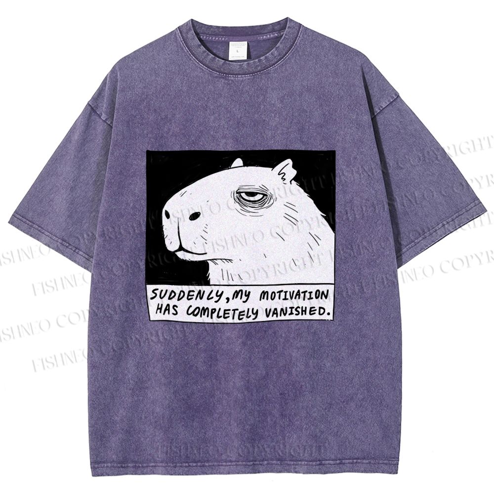 Unisex Power Has Completely Disappeared Printed Washed Tee