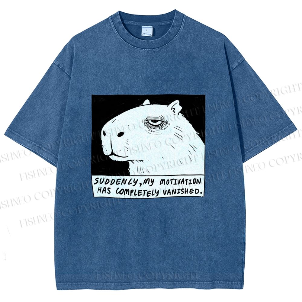 Unisex Power Has Completely Disappeared Printed Washed Tee