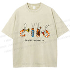 Unisex Shrimp Orchestra Printed Washed Tee