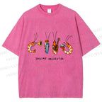 Unisex Shrimp Orchestra Printed Washed Tee