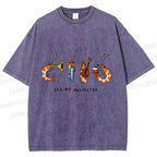 Unisex Shrimp Orchestra Printed Washed Tee