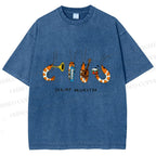 Unisex Shrimp Orchestra Printed Washed Tee