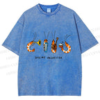 Unisex Shrimp Orchestra Printed Washed Tee