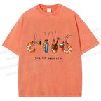 Unisex Shrimp Orchestra Printed Washed Tee