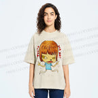 Unisex You've Got Me Yoshitomo Nara Printed Washed Tee