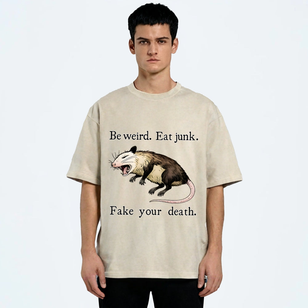 Possum Playing Dead Washed T-Shirt
