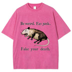 Possum Playing Dead Washed T-Shirt