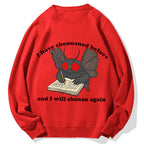 Mothman Shenanigan Cotton Sweatshirt