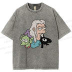 Unisex Luci Printed Washed Tee