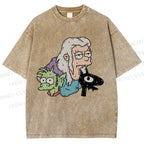 Unisex Luci Printed Washed Tee