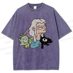 Unisex Luci Printed Washed Tee