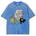 Unisex Luci Printed Washed Tee