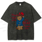 Unisex Please Look After This Paddington Bear Printed Washed Tee