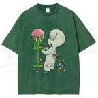 Unisex Casper Gumball Machine Printed Washed Tee