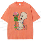 Unisex Casper Gumball Machine Printed Washed Tee