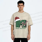 Unisex MTV in Christmas Printed Washed Tee