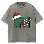 Unisex MTV in Christmas Printed Washed Tee