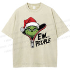 Unisex Grinch EW People Printed Washed Tee