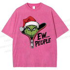 Unisex Grinch EW People Printed Washed Tee