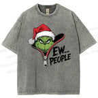 Unisex Grinch EW People Printed Washed Tee