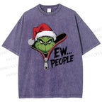 Unisex Grinch EW People Printed Washed Tee