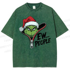 Unisex Grinch EW People Printed Washed Tee