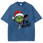 Unisex Grinch EW People Printed Washed Tee