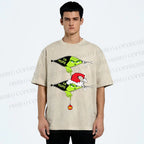 Unisex Grinch EW People Printed Washed Tee