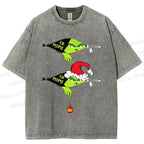 Unisex Grinch EW People Printed Washed Tee
