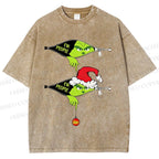 Unisex Grinch EW People Printed Washed Tee