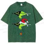 Unisex Grinch EW People Printed Washed Tee