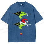 Unisex Grinch EW People Printed Washed Tee