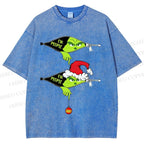 Unisex Grinch EW People Printed Washed Tee