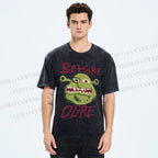 Unisex Beware Ogre Printed Washed Tee