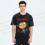 Unisex I Like Monkeys Printed Washed Tee