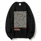 Unisex Yayoi Kusama Geometric Circles Printed Sweatshirt