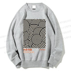 Unisex Yayoi Kusama Geometric Circles Printed Sweatshirt