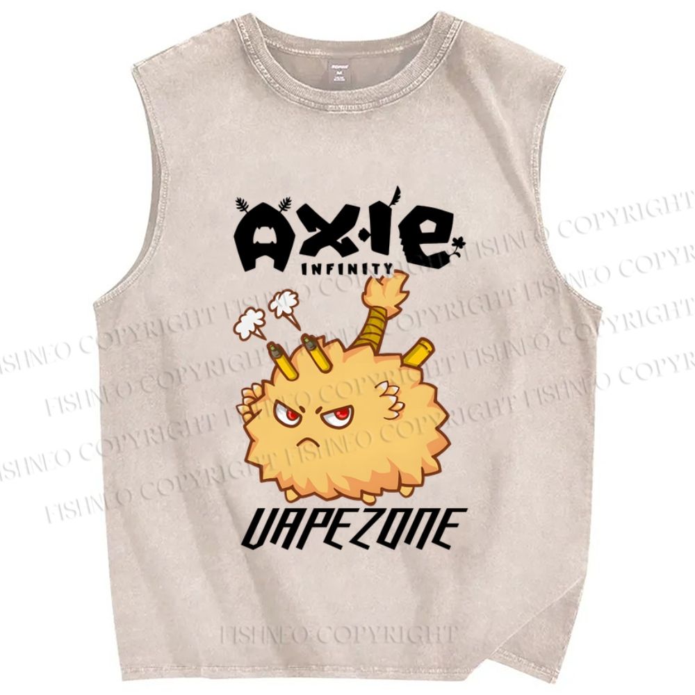 Unisex Axie Infinity Printed Washed Tank Top