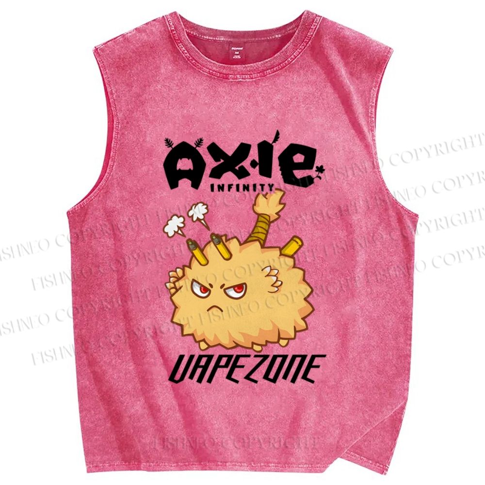 Unisex Axie Infinity Printed Washed Tank Top