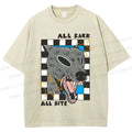 Unisex All Bark All Bite Printed Washed Tee