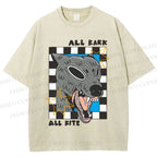 Unisex All Bark All Bite Printed Washed Tee