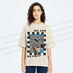 Unisex All Bark All Bite Printed Washed Tee